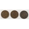 Image 2 : 3 LARGE CENTS 1847, 2-48