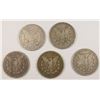 Image 2 : ( 5 ) CIRC MORGAN SILVER DOLLARS: ( 2 ) 1879, 80, 83 & 1891-S