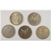 Image 2 : ( 5  NICE) CIRC. MORGAN SILVER DOLLARS: 1881-O, 1882-O, 1887-O, 1901-O & 1921