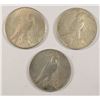 Image 2 : ( 3 ) NICE CIRC. PEACE SILVER DOLLARS: 1922, 1923 & 1925