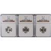 Image 1 : 3 1944 MERCURY DIMES NGC MS-66