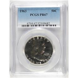 1963 FRANKLIN HALF DOLLAR, PCGS PR-67