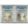 Image 1 : 2003 & 2004 AMERICAN SILVER EAGLES, PCGS MS-69