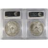 Image 2 : 2004 & 2005 AMERICAN SILVER EAGLES, PCGS MS-69