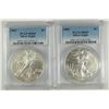 Image 1 : 2006 & 2007 AMERICAN SILVER EAGLES, PCGS MS-69