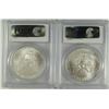 Image 2 : 2006 & 2007 AMERICAN SILVER EAGLES, PCGS MS-69