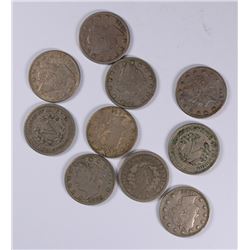 (10) 1883 N/C V-NICKELS