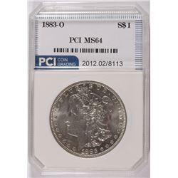 1883-O MORGAN DOLLAR MS 64 PCI