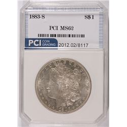 1883-S MORGAN DOLLAR MS-62 PCI