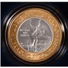 Image 1 : 2000 LIBRARY of CONGRESS BIMETALLIC $10 GOLD & PLATINUM COIN w/ BOX & COA