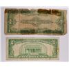 Image 2 : CURRENCY: 1923 $1.00 SILVER CERTIFICATE FAIR & 1928 B $5.00 VG