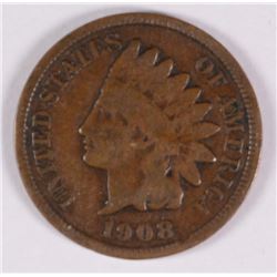 1908-S INDIAN CENT VG