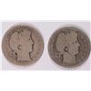 Image 1 : BARBER HALF DOLLARS: 1896-S AG KEY COIN & 1895-O GOOD