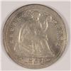 Image 1 : 1854 ARROWS SEATED LIBERTY HALF DIME XF