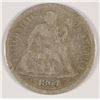 Image 1 : 1864-S SEATED DIME VG SCRATCH OBVERSE