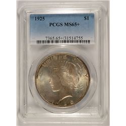 1925 PEACE DOLLAR PCGS MS-65+