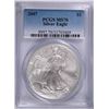 Image 1 : 2007 AMERICAN SILVER EAGLE, PCGS MS-70 PERFECT!