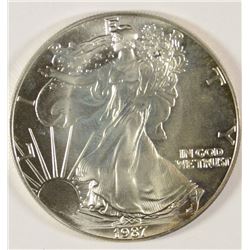 1987 SILVER AMERICAN EAGLE