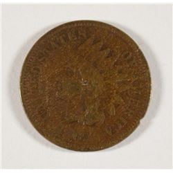 1867 INDIAN HEAD CENT FINE ROUGH SURFACES