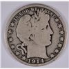 Image 1 : 1914 BARBER HALF DOLLAR, GOOD