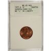 Image 1 : 1971-D LINCOLN CENT, ANACS MS-65 RED ( MINT ERROR OVER POLISHED DIE )