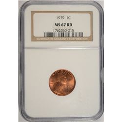1979 LINCOLN CENT, NGC MS-67 RED