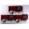Image 1 : ( 3 ) U.S. 2009 SILVER QUARTER PROOF SETS IN ORIG PACKAGING/COA