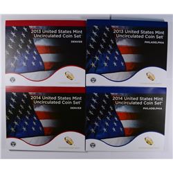 2013 & 2014 U.S. MINT SETS IN ORIGINAL PACKAGING