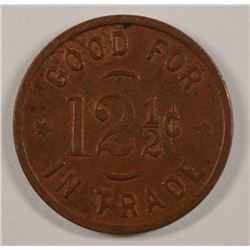 1800'S-1900'S JAKE NAFSTED NATIVE COPPER TOKEN TONSINA , ALASKA