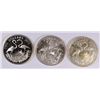 Image 1 : LOT OF 3 BAHAMAS SILVER $2.00 COINS ALL VERY NICE