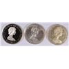 Image 2 : LOT OF 3 BAHAMAS SILVER $2.00 COINS ALL VERY NICE