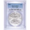 Image 1 : 2003 AMERICAN SILVER EAGLE, PCGS MS-70! PERFECT!