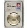 Image 1 : 2014 BASEBALL HALL OF FAME COMMEM SILVER DOLLAR NGC MS-70  WALTER JOHNSON LABEL