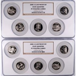 (2) 2008 CLAD PROOF QUARTER SETS NGC PF-70 UC (MULTIHOLDER)