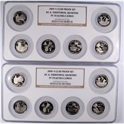 (2) 2009 CLAD PROOF QUARTER SETS NGC PF-70 UC (MULTIHOLDER)