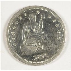 1870 PROOF SEATED QUARTER CH PROOF