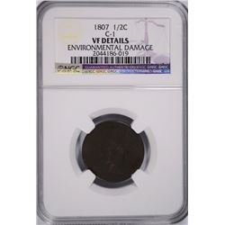 1807 HALF CENT NGC VF DETAILS