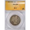Image 1 : 1914 BARBER HALF DOLLAR ANACS GOOD-4