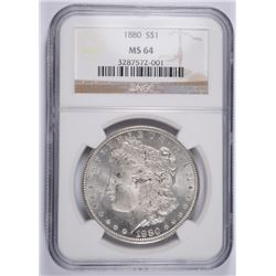 1880 MORGAN DOLLAR NGC MS-64