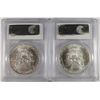 Image 2 : 2003 & 2004 AMERICAN SILVER EAGLES, PCGS MS-69