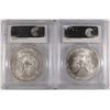 Image 2 : 2004 & 2005 AMERICAN SILVER EAGLES, PCGS MS-69