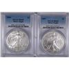 Image 1 : 2006 & 2007 AMERICAN SILVER EAGLES, PCGS MS-69