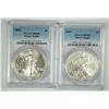 Image 3 : 2002, 2003, 2004, 2005, 2006 & 2007 AMERICAN SILVER EAGLES, ALL PCGS MS-69!
