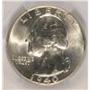 Image 2 : 1940 WASHINGTON QUARTER, MS-63  UNDERGRADED