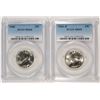 Image 1 : 1960 WASHINGTON QUARTER, PCGS  MS-64 & 1961-D WASHINGTON QUARTER, PCGS MS-65