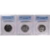 Image 1 : ( 3 ) 1961 FRANKLIN HALF DOLLARS, PCGS  PROOF-65