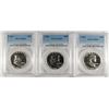 Image 1 : ( 3 ) 1962 FRANKLIN HALF DOLLARS, PCGS PROOF-65