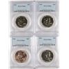 Image 1 : LOT OF ( 4 ) 1963 FRANKLIN HALF DOLLARS, PCGS PROOF-66