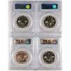 Image 2 : LOT OF ( 4 ) 1963 FRANKLIN HALF DOLLARS, PCGS PROOF-66