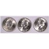 Image 1 : LOT OF ( 3 ) GEM BU 1945-D WASHINGTON QUARTERS